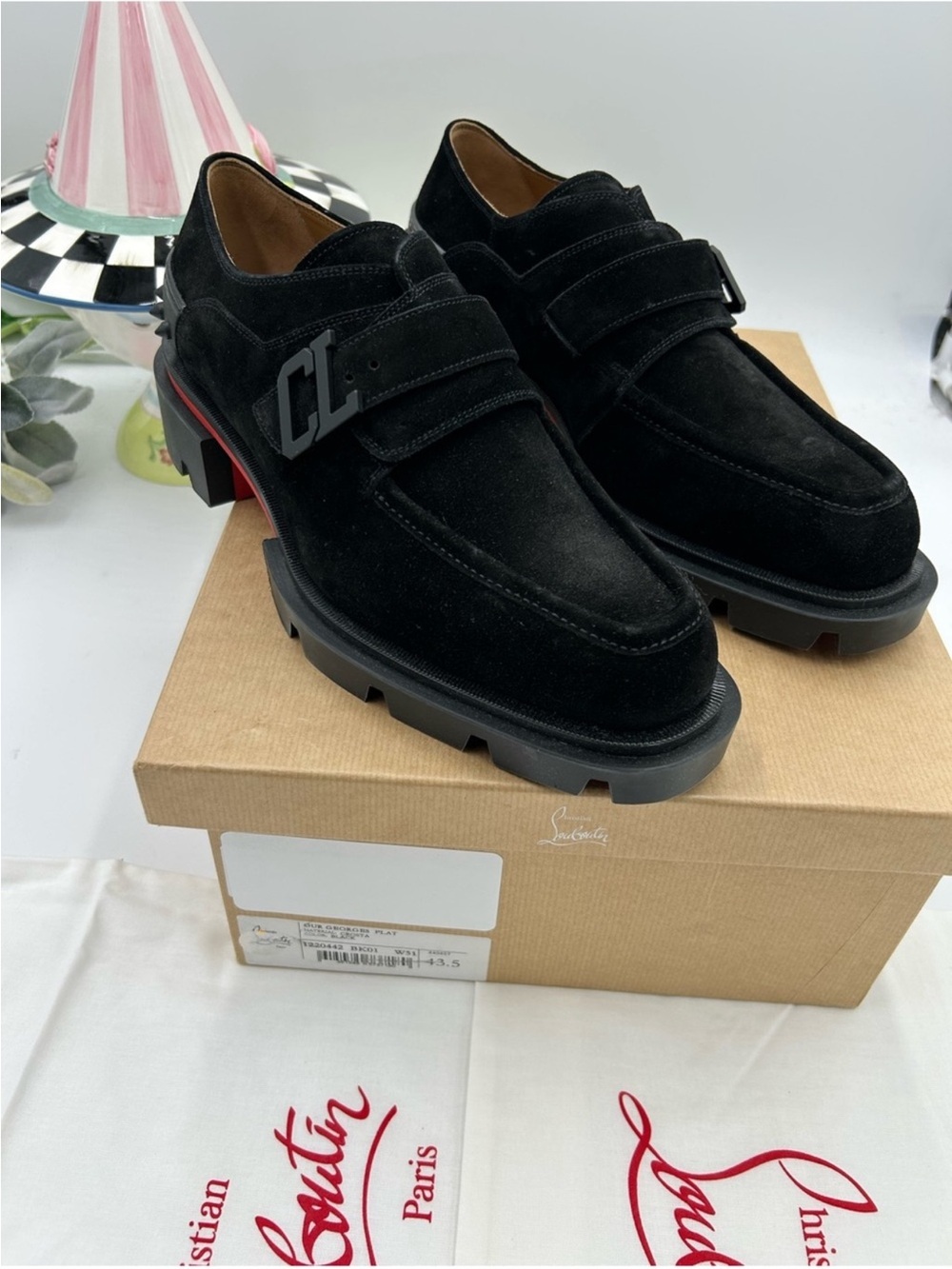 SOLD !!!! Men’s Christian Louboutin OUR GEORGES chunky suede loafer size 43.5